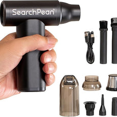 Mini 4 in 1 Compressed Air Duster & Vacuum, 150000RPM with Strong Suction Rechargeable Cordless for Home Coffee Bar Grinder Keyboard Computer Car Aeolus