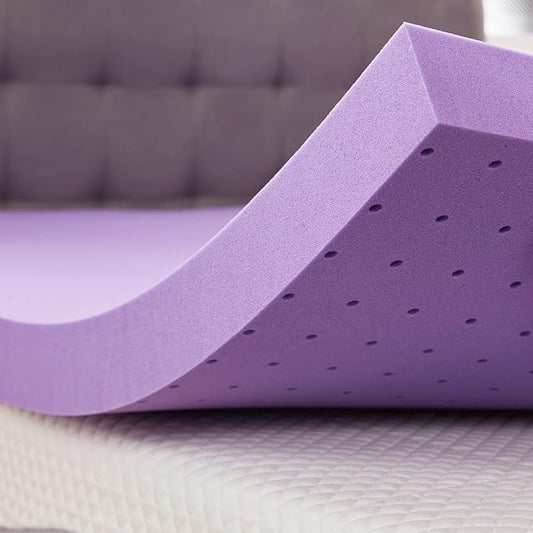 SINWEEK 3 Inch Gel Memory Foam Mattress Topper Ventilated Soft Pressure Relieve Mattress Pad, Breathable Bed Topper, CertiPUR-US Certified, Twin Size