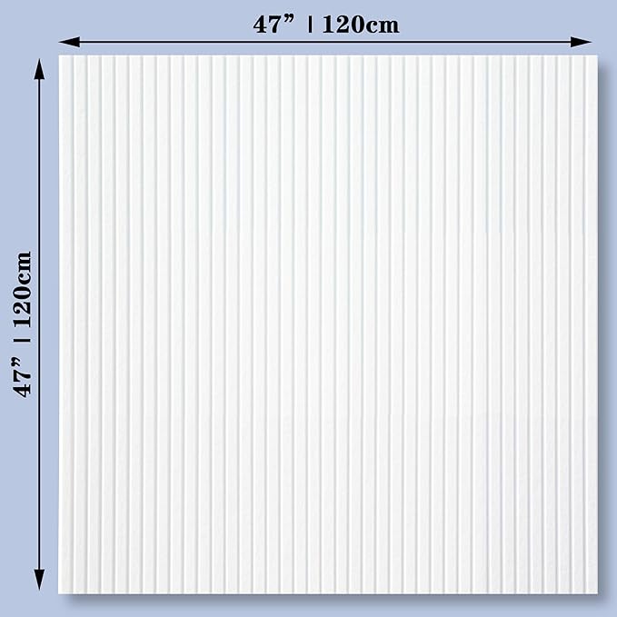Large Cork Board Alternative-12 Pcs Self-Adhesive Felt Bulletin Board Tiles, Felt Pin Board Cork Board Tiles for Home Office Wall Decor, Tack Board 47"x35" (White