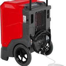 MOUNTO 310 Pints LGR Commercial Dehumidifier with Built-In Pump and Drain Hose – Portable, Heavy-Duty Dehumidifier with Wheels for Basements, Garages, Home, and Job Sites (Red)