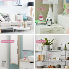 MIZZEO Reed Diffuser Set, Agarwood Rose 6.76 fl oz Highly Scented Room Diffuser Home Fragrance Essential Oil Reed Flower Diffuser, House Bedroom Office Decor & Gifts