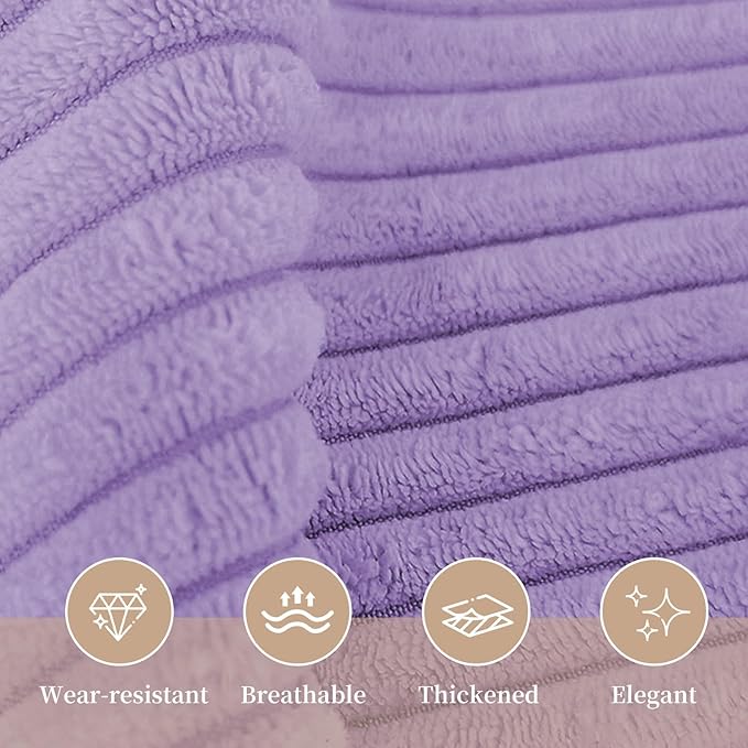 Sasttie Headboard Pillow Queen, Wedge Pillow Headboard for Sitting Up in Bed, Back-Rest Support Triangular Cushion for Reading - Features Removable Washable Cover, Purple
