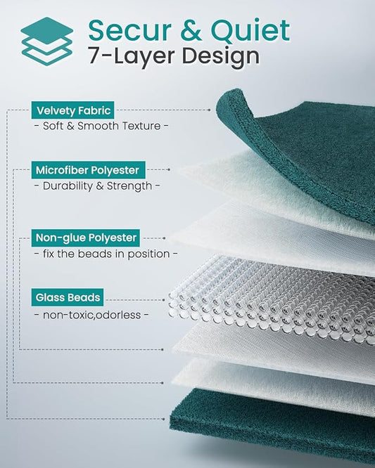 Weight Knee Blanket 5 pounds 23 "×29", Luxury Soft Small Weight Knee pad, Portable Travel Leaf Weight Blanket, Suitable for All Seasons, Machine Washable Dark Green