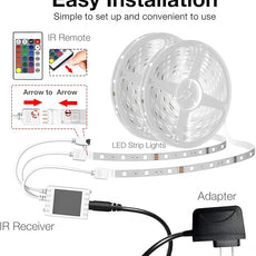 DAYBETTER 65.6ft WiFi Smart Led Lights Strip with Tuya App Control for Bedroom Decoration Work with Alexa and Google Assistant(2 Rolls of 32.8ft)