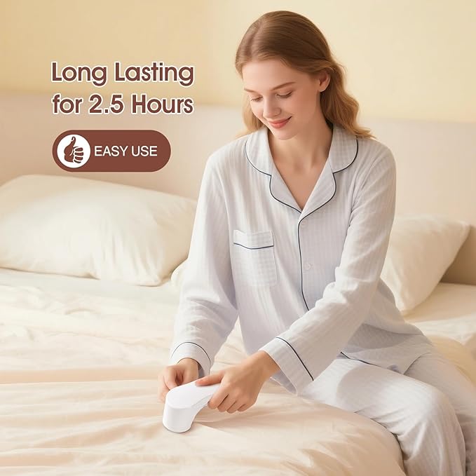 Electric Fabric Shaver, Lint Remover for Clothes, Rechargeable Sweater Shaver to Remove Fuzz and Pill for Sweater, Delicates, Bedding and Couch (White)