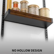 Moforoco Wood 9-Tier Over The Door Pantry Organizer, Wooden Pantry Organization and Storage, Black Hanging Basket Wall Spice Rack Seasoning Shelves, Home & Kitchen