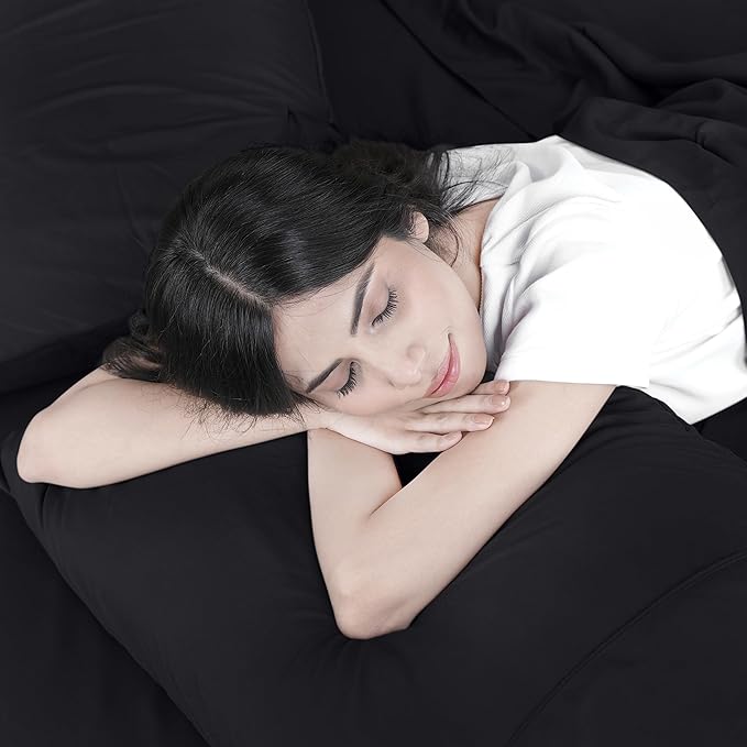 Utopia Bedding Full Bed Sheets Set - Pack of 10 Sheet Sets - Perfect for Spa, Hotel, & Guest Bedroom - Brushed Microfiber - Shrinkage and Fade Resistant - Easy Care (Black)