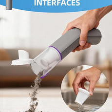 Cordless Car Vacuum, 4 in 1 Portable Mini Handheld Vacuum Cleaner with 15000pa Suction Power, 2 Suction Modes & Multi-Nozzles for Car Home Office Pet, Silver