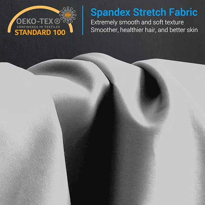 Avolare 2 Pack Pillow Cases Queen, Stretch Cooling Pillowcases for Hair Skin and Hot Sleepers, Arc-Chill Q-max>0.5 Soft Silky Pillow Covers with Zipper for Standard & Queen Size Pillows - White