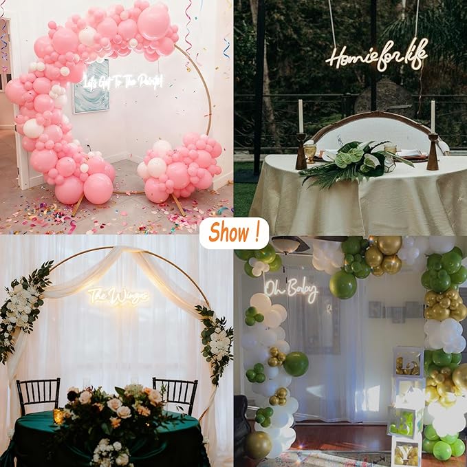 Large Customizable Neon Signs - Personalized Dimmable LED Neon Signs for Dorms, Offices, Bars, Weddings, Birthdays, Parties & Proposals to Set the Perfect Mood.