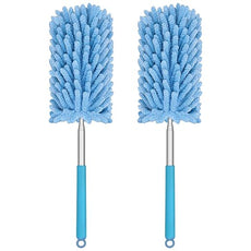Mini Duster for Cleaning, 360° Bendable Hand Dusters with Extension Pole, Washable Small Duster for Car Interior, Office, Furniture