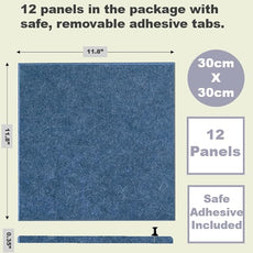 Blue Felt Notice Board 47