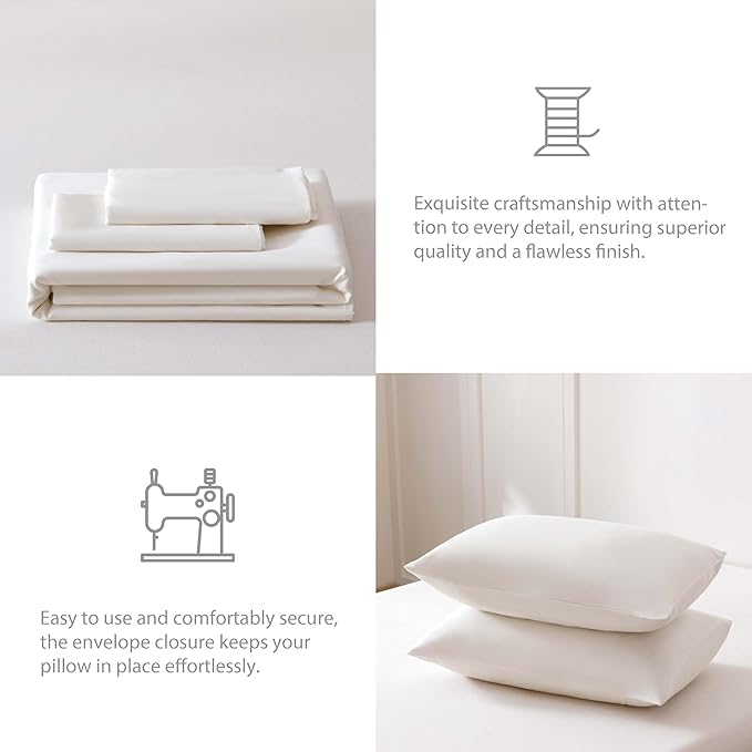 HeimenAogo Egyptian Cotton Duvet Cover Set California King, Ultra Soft and Breathable Comforter Cover with Zipper Closure, High Thread Count Long Staple Cotton Blanket Cover 3pcs Off-White