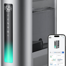 Dreo 6L Humidifiers for Bedroom, Smart Warm & Cool Mist for Large Room, 60Hr Quiet Runtime for Baby, Plant, Humidity Sensor, Indicator Light, 12H Timer, Google/Alexa, HM713S