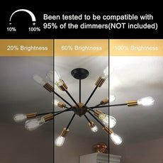 TJOY 30 Pack E26 Base Vintage LED Edison Light Bulbs, 60W Equivalent Dimmable, 4000K Natural White, 8W ST58 LED Filament Bulbs, 800Lumens, CRI80+, Antique Glass Style for Home, Bedroom, Farmhouse