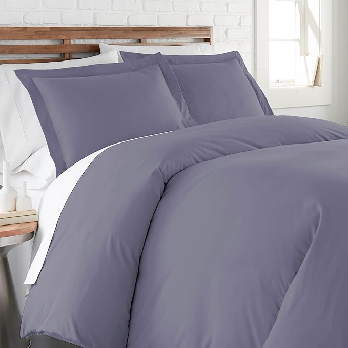 Southshore Fine Living, Inc. Premium Collection Oversized King Duvet Cover Set, Soft Duvet Cover with Zipper, 3-Piece, Two Matching Shams (108 in Wide X 98 in Long), King/California King, Denim