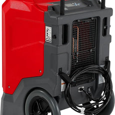 MOUNTO 310 Pints LGR Commercial Dehumidifier with Built-In Pump and Drain Hose – Portable, Heavy-Duty Dehumidifier with Wheels for Basements, Garages, Home, and Job Sites (Red)