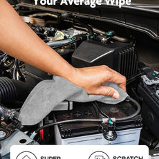 Fantasticlean Microfiber Cleaning Cloth Roll -75 Pack, Tear Away Microfiber Towels, 12