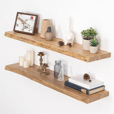 Floating Shelves for Wall, Live Edge 40
