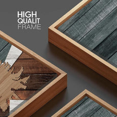 BINCUE Boho Mountain Wall Art Framed Mountain Landscape Canvas Artwork for Living Room Bedroom Bathroom Office 20x40 Inch