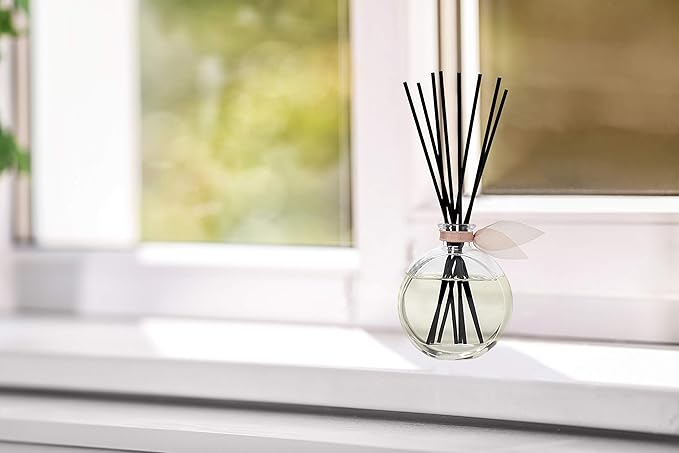 LOVSPA Reed Diffuser Set, Smoked Vanilla Scented Oil Diffuser with Sticks, Home Fragrance Accessories for Bathroom Shelf Decor, Aroma Diffusers for Home or Office Fall Decor, USA Made