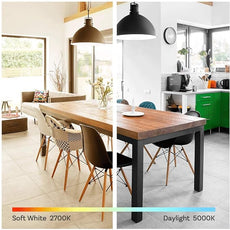 Amazon Basics Non-Dimmable LED Light Bulbs, Long Lasting, 9W, E26 Base, 5000K Daylight White, A19, 60W Equivalent, 24-Pack