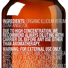 Cliganic Organic Star Anise Essential Oil, 100% Pure Natural for Aromatherapy | Non-GMO Verified