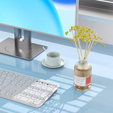 MIZZEO Reed Diffuser Set, Mango Tango 6.76 fl oz Highly Scented Room Diffuser Home Fragrance Essential Oil Reed Flower Diffuser, House Bedroom Office Decor & Gifts