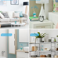 MIZZEO Reed Diffuser Set, Ocean Beach 6.76 fl oz Highly Scented Room Diffuser Home Fragrance Essential Oil Reed Flower Diffuser, House Bedroom Office Decor & Gifts