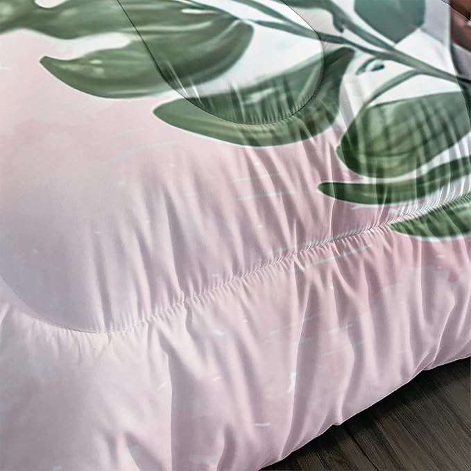 CVHOUSE Kawaii Cow Comforter Set Twin Size,Cute Pink Cow Bedding Set for Girls Kids,Kawaii Cow Quilt Set Pink Cow Duvet Set Girl's Bedroom Decor 3 Pieces