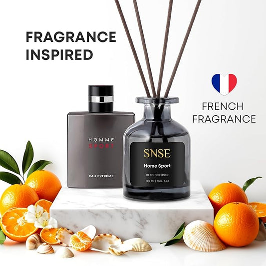 SNSE Spirit of Africa Perfumed Reed Diffuser Set - Premium Reed Diffusers for Home with Diffuser Reeds, Luxurious Gift Aroma, Sophisticated Scent, Ideal for Relaxation, Elegant Home Fragrance