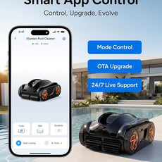(2025 Upgrade) iGarden Pool Cleaner K80, 8H-Runtime, Robotic Cordless Pool Vacuum for Inground Pools, Smart Navigation, Touchscreen, 5810GPH Turbo Suction, 4L Debris Basket, Auto-Parking