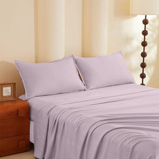 California King Size 4 Piece Bed Sheet Sets, DeepSleep Tech Luxury Bedding Made with 100% Tencel Lyocell - Silky, Lustrous & Gentle on Skin | After Dark (2 Sheets, 2 Pillow Cases)