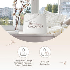 100% Cotton Organic Mattress Pad - Breathable & Cooling Mattress Protector Twin XL Size - Premium 300GSM Quilted and Noiseless Machine Washable Organic Mattress Protector (White, Twin XL)