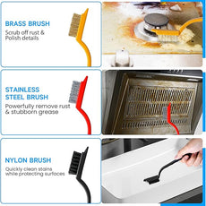 14Pcs Crevice Cleaning Brush Set, V Shape Grout Cleaner Brush for Deep Cleaning Gap, Hard Bristle Scrub Brushes Tools, Cleaning Supplies for Household Use, Bathroom, Kitchen, Toilet, Window