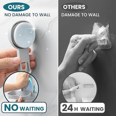 TAILI Soap Dish Bar Holder Suction Cup,Soap Saver with Powerful Vacuum Suction,Sponge Holder for Shower,Bathroom,Tub and Kitchen Sink, Universal Shower Accessories,Drill-Free,Removable,Grey