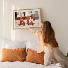 YUOPTKITR Cowgirl Boot Print Preppy Dorm Room Wall Art Girly Western Wall Art Pink Apartment Painting Preppy Cowgirl Dorm Room Wall Art Decor Girly Aesthetic Apartment Wall Decor UNFRAMED 16