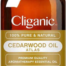 Cliganic Organic Cedarwood Essential Oil - 100% Pure Natural Undiluted, for Aromatherapy Diffuser | Non-GMO Verified (Packaging May Vary)