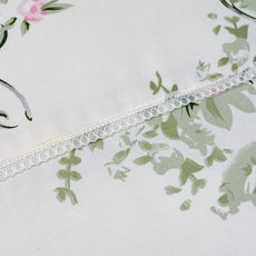 FADFAY Pink Rose Floral Duvet Cover Set 100% Cotton Girls Bedding with Hidden Zipper Closure 3 Pieces, 1duvet Cover & 2pillowcases,Queen Size