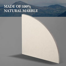 Koville Beige Natural Marble Corner Shower Shelf for Bathroom, 10'' Polished Marble Corner Shelves for Bath, Wall Mounted Stone Corner Shower Caddy, No Drilling Adhesive Shower Shelf - Rigel Yellow