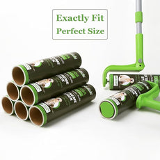 10 inch Mega All-Purpose Pet Hair Lint Roller Refills Compatible with Evercare Mega Roller 10'' Wide Ultra Sticky 60 Sheets Each Refill (Pack of 6, 360 Sheets Total)