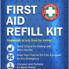 90 Pieces First Aid Refill Kit - Wound Care Kit Includes Bandages for Home, Travel, Hiking - Portable Replacement Kit for First Aid Medical Supplies（1 Set）