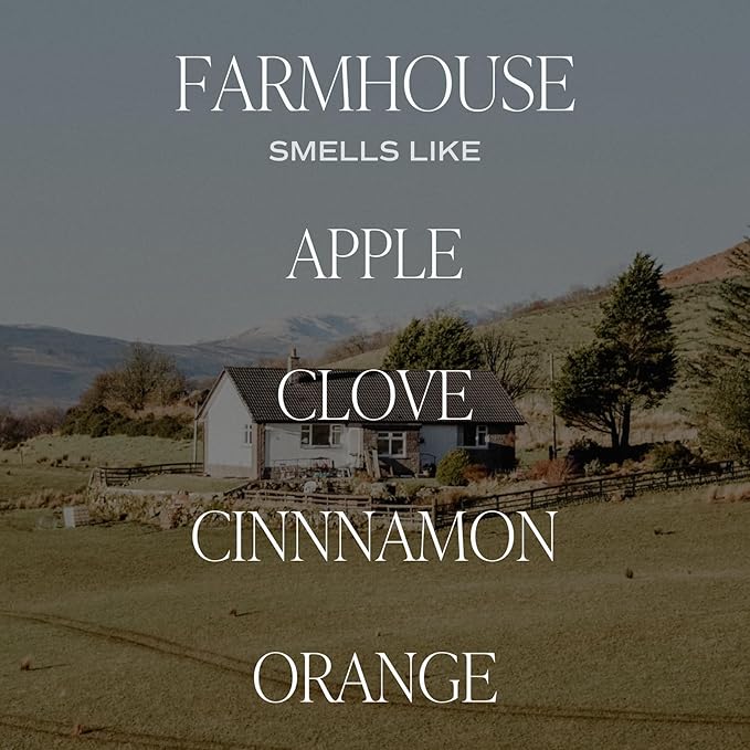Sweet Water Decor Farmhouse Reed Diffuser Set - Apple, Orange, Pumpkin, Fall Scented Air Freshener - Scent Diffusers for Home, Long Lasting Fragrance, Made in The USA