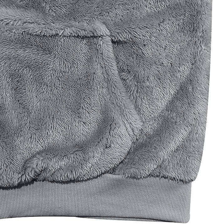 Men's Oversized Winter Soft Casual Sweatshirt with Double Sided Brushed Interior Cozy Gift for Holiday Season