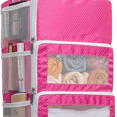 Suitcase Organizer, Travel Luggage Organizer Hanging Shelves Packing Cube Closet/Collapsible Portable Travel Organizer for Carry-on