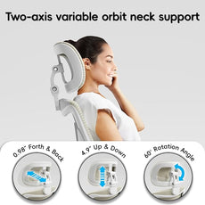 Office Home Ergonomic Desk Chair-Computer X-Shaped Chair Mesh PU Leather with Adjustable Lumbar Support-Executive Chair High Back with Headrest Flip-Up Arms for Long Hours (Beige)