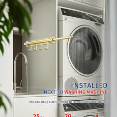 12 inch Valet Rod for Closet Pull Out Closet Valet Rod Slide Out Gold Valet Rods for Closets Telescopic Closet Rod