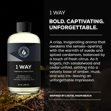 Aroma Country 1 Way Diffuser Oil - Luxury Hotel Santal Fragrance Oil for Diffuser Refill, Sandalwood Home Aroma Diffusers & Room Spray - My Way Premium Aromatherapy Oils & Home Scent (4 Fl Oz)