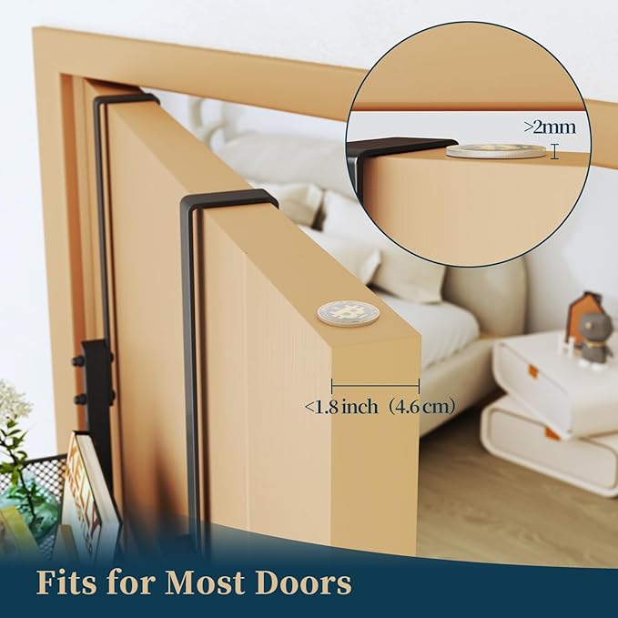 Consumest Over The Door Hooks Organizer - 4 Tier Door Coat Rack with 3 Baskets and 12 Hooks, Stainless Steel Towel Hanger for Bedroom, Bathroom, Living Room, Black