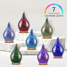 Porseme 280ml Essential Oil Diffuser,Aroma Ultrasonic Humidifier with Remote Control,BPA Free,Auto Shut-Off,Timer Setting